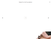 Tablet Screenshot of madeforlife.org